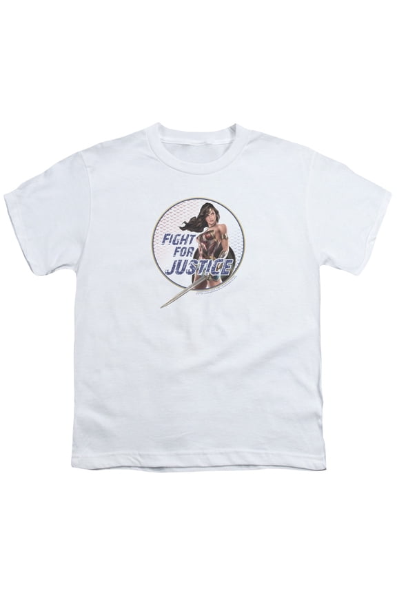 Wonder Woman Movie - Fight For Justice - Youth Short Sleeve Shirt - X-Large