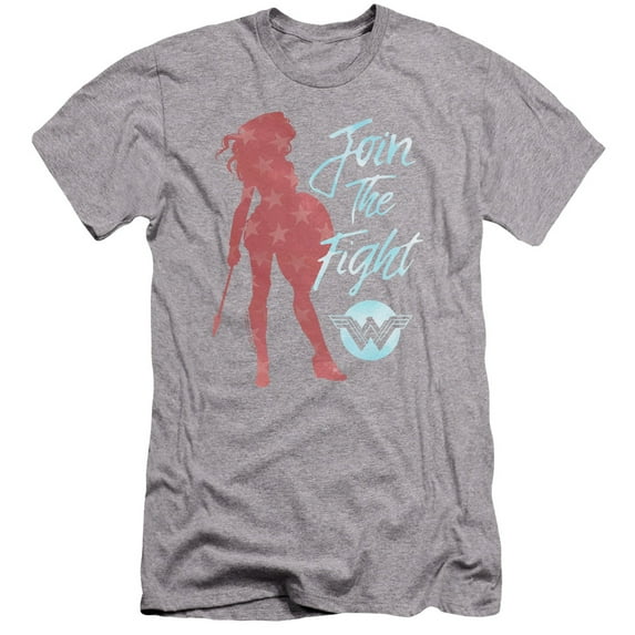 Wonder Woman Movie - Freedom Fight - Premium Slim Fit Short Sleeve Shirt - X-Large