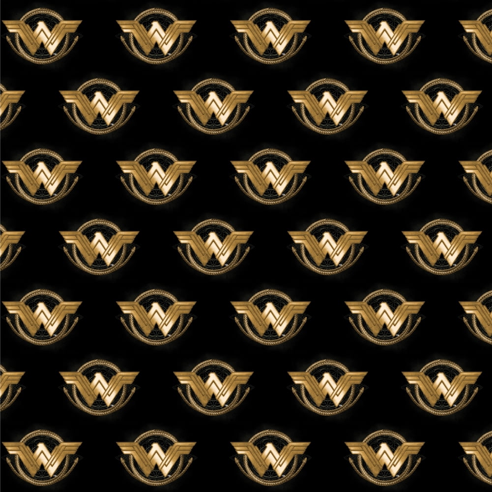GRAPHICS AND MORE Wonder Woman Movie Golden Lasso Logo Premium Roll Gift Wrap Wrapping Paper