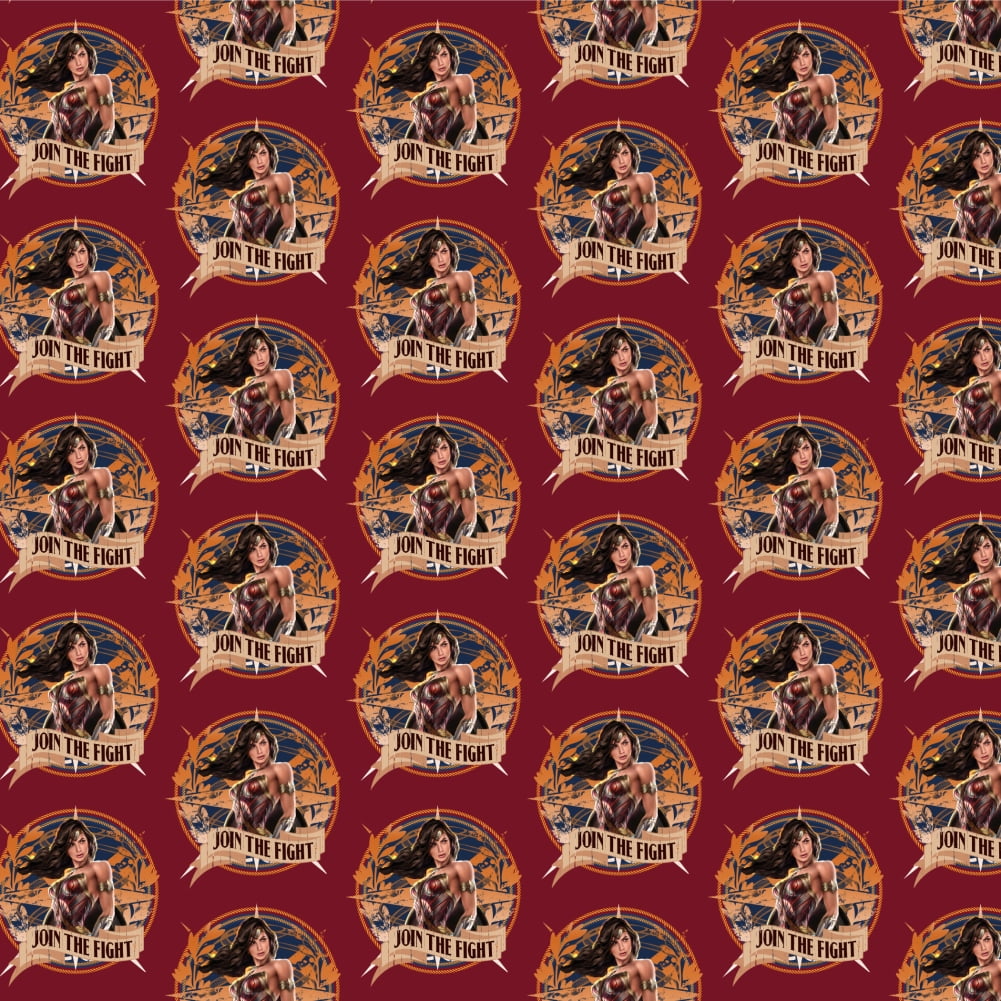 GRAPHICS AND MORE Wonder Woman Movie Join the Fight Premium Roll Gift Wrap Wrapping Paper