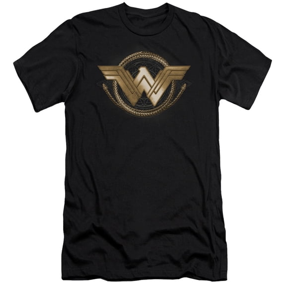 Wonder Woman Movie - Lasso Logo - Slim Fit Short Sleeve Shirt - Medium