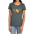 thumbnail image 1 of Wonder Woman Movie Lasso Logo Women's T Shirt, Charcoal, Medium, 1 of 6