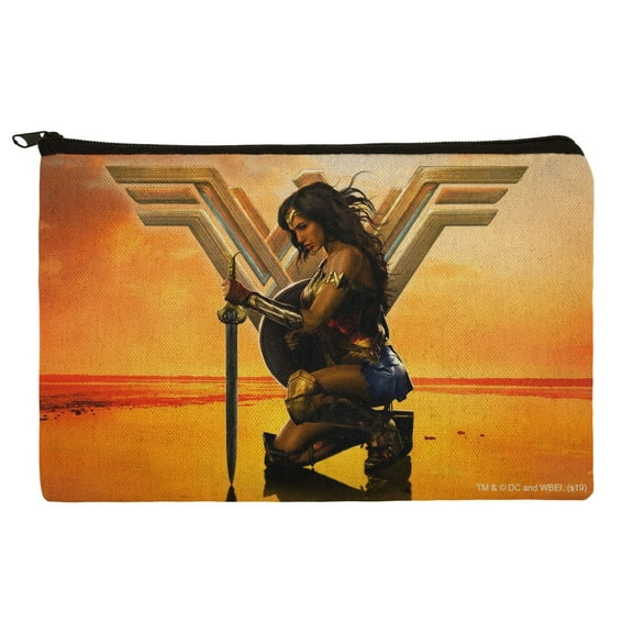 Wonder Woman Movie Poster Makeup Cosmetic Bag Organizer Pouch