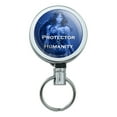 thumbnail image 1 of Wonder Woman Movie Protector of Humanity Heavy Duty Metal Retractable Reel ID Badge Key Card Tag Holder with Belt Clip, 1 of 5