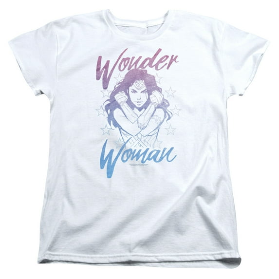 Wonder Woman Movie - Retro Stance - Women's Short Sleeve Shirt - Small