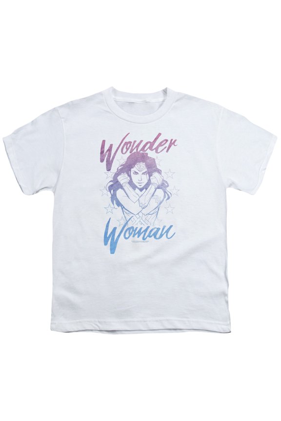Wonder Woman Movie - Retro Stance - Youth Short Sleeve Shirt - Small