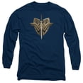 thumbnail image 1 of Wonder Woman Movie Sword Emblem Long Sleeve T-Shirt Adult 18/1 Navy, 1 of 1