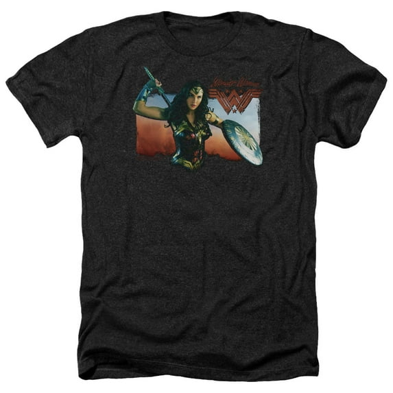 Wonder Woman Movie - Warrior Woman - Heather Short Sleeve Shirt - Large