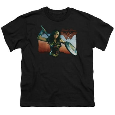 Wonder Woman Movie - Warrior Woman - Youth Short Sleeve Shirt - Large