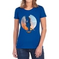 thumbnail image 1 of Wonder Woman Movie Wisdom and Wonder Women's T Shirt, Royal, Small, 1 of 6