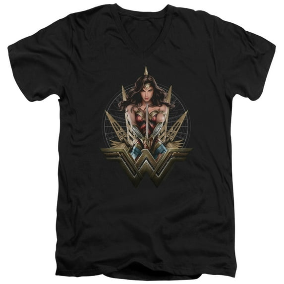 Wonder Woman Movie - Wonder Blades - Slim Fit V Neck Shirt - Large