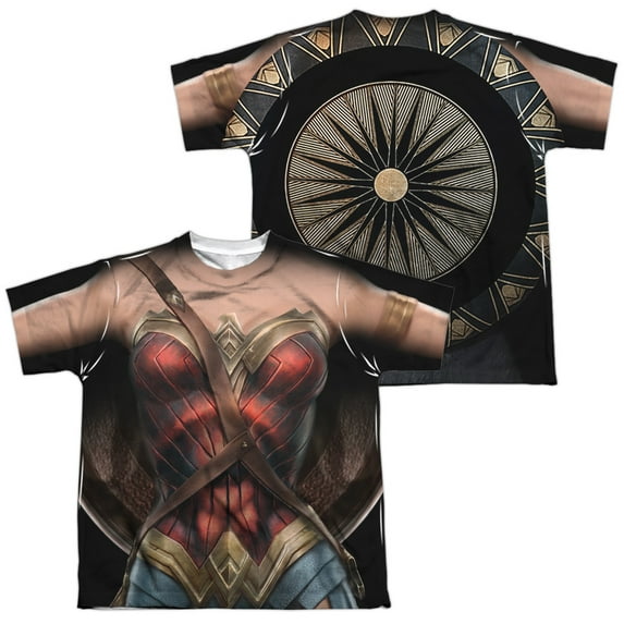 Wonder Woman Movie - Wonder Uniform (Front/Back Print) - Youth Short Sleeve Shirt - X-Large