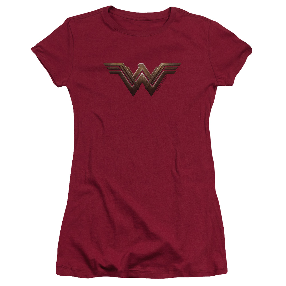 Wonder Woman Movie - Wonder Woman Logo - Juniors Teen Girls Cap Sleeve Shirt - Small - image 1 of 2
