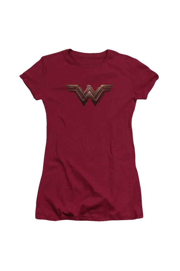 Wonder Woman Movie - Wonder Woman Logo - Juniors Teen Girls Cap Sleeve Shirt - XX-Large