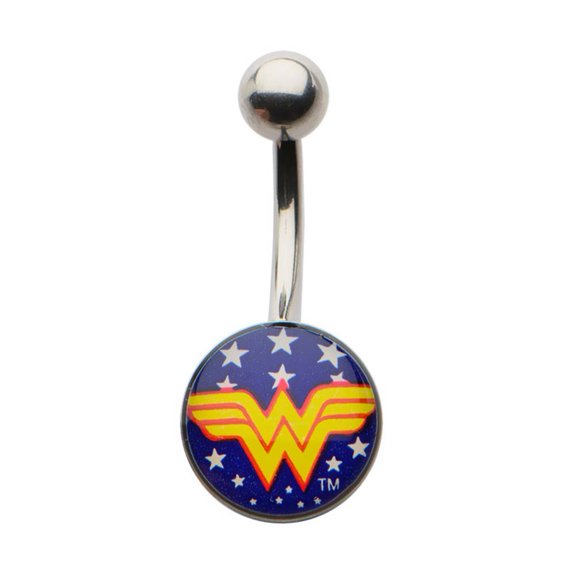 Wonder Woman Navel Belly Button Ring