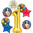 thumbnail image 1 of Wonder Woman Party Supplies 1st Birthday Balloon Bouquet Decorations, 1 of 7