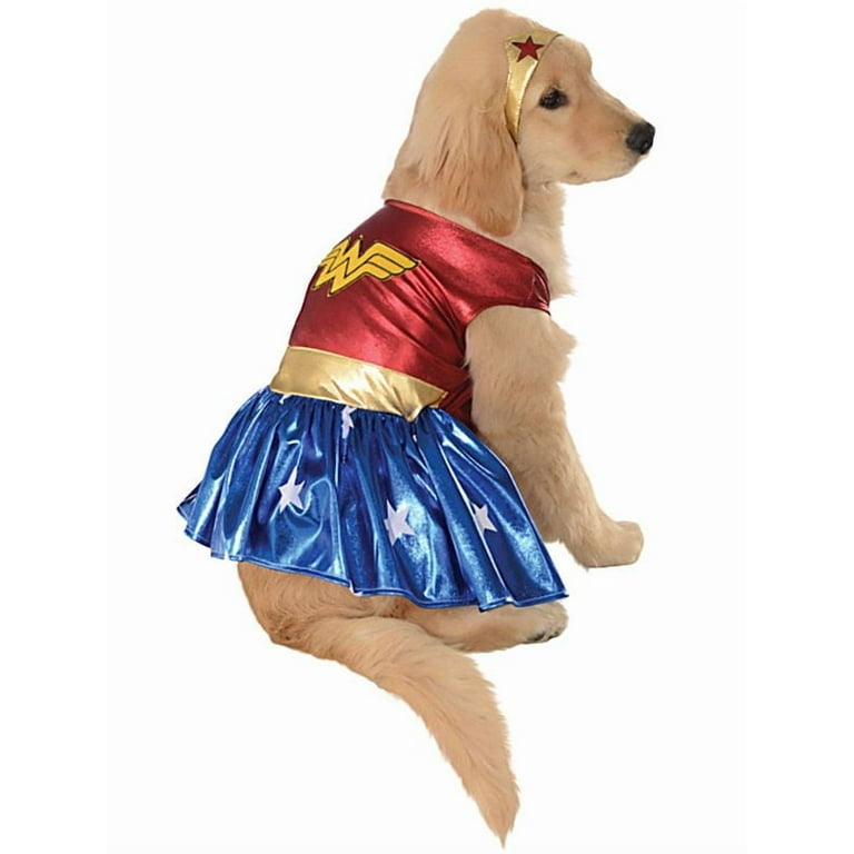 Rubie's unisex volwassen 580286 Officiële Rubie's DC Comic Wonder Woman Pet Dog Kostuum Super Hero Gift Grote Hond Maat XXXL, Zwart, XXL UK Halloween Halloween