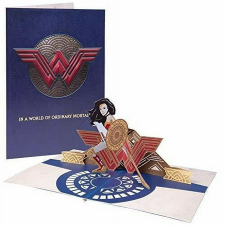 Wonder Woman Pop-Up Card - Youâ€™re A Wonder Woman - Deluxe Handcrafted Pop Up Card - 5x7