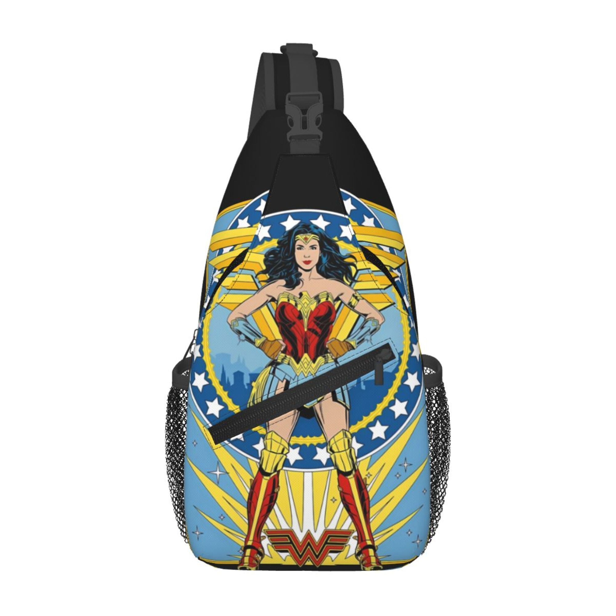 Wonder Woman Sling Bag Crossbody Sling Backpack Chest Bag Daypack Purses Shoulder Bag For Women Men Travel Hiking
