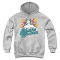 thumbnail image 1 of Wonder Woman Stance 1 Kids Pull-Over Hoodie (Medium) for Youth Boys and Girls, Athletic Heather, 1 of 5