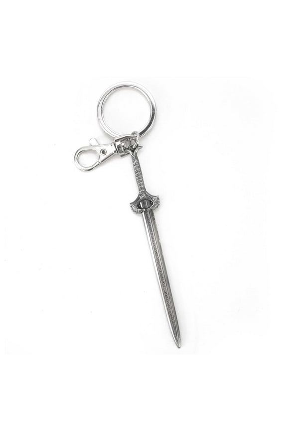 DC Girls Wonder Woman Sword Pewter Key Ring - Wonder Woman Sword Backpack Keychains for Boys and Girls, Cute Keychain Accessories for Purse, Comic Key Ring Charms for DC Fans - 6 Inches