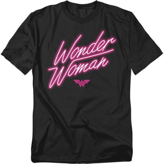 Wonder Woman T-Shirt Neon Logo Unisex Graphic Tee for Men & Women