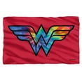 thumbnail image 1 of Wonder Woman Tie-Die Logo Fleece Blanket 36' x 58', 1 of 3