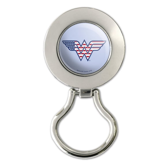 Wonder Woman USA American Flag Logo Magnetic Metal Eyeglass ID Badge Holder