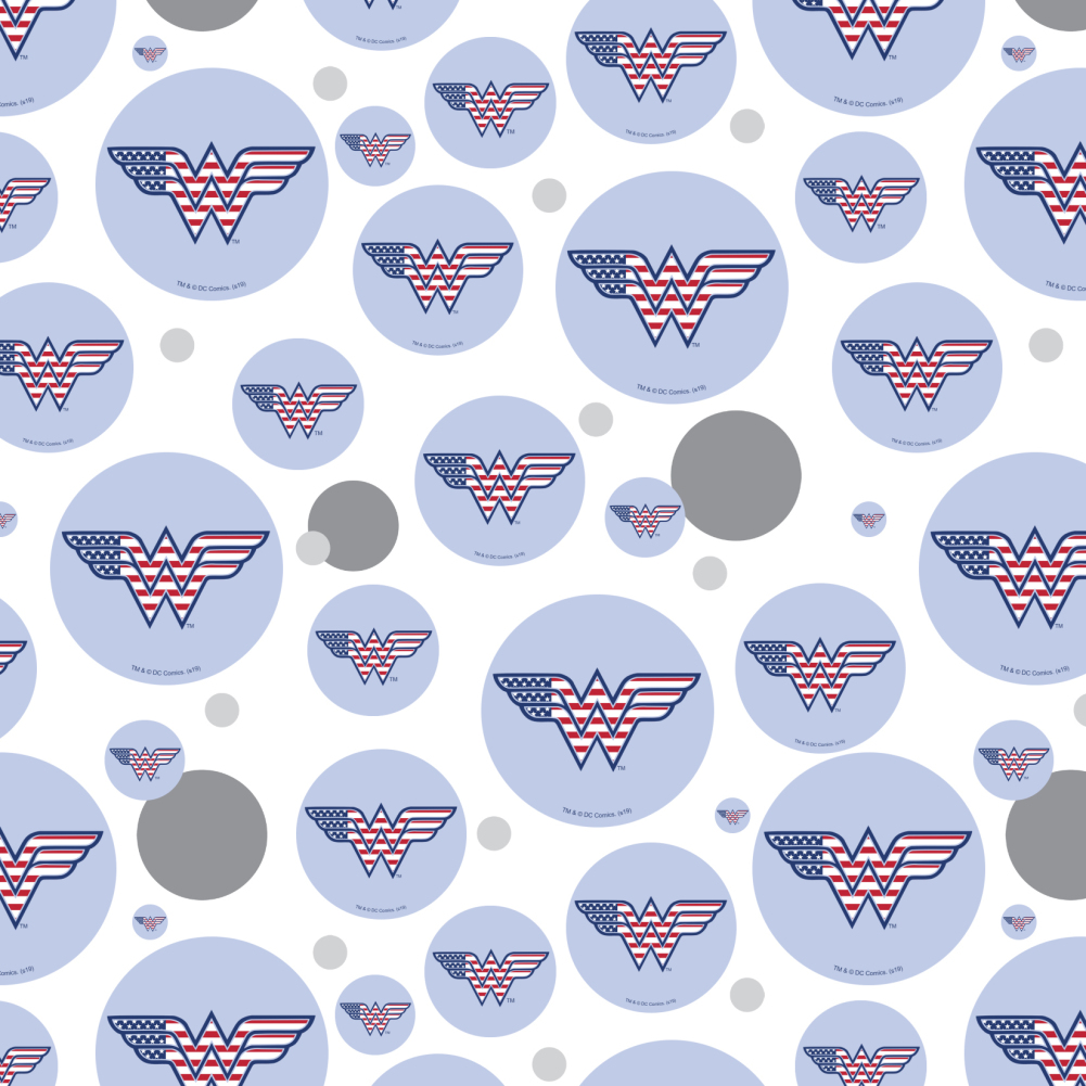 GRAPHICS AND MORE Wonder Woman USA American Flag Logo Premium Gift Wrap Wrapping Paper Roll