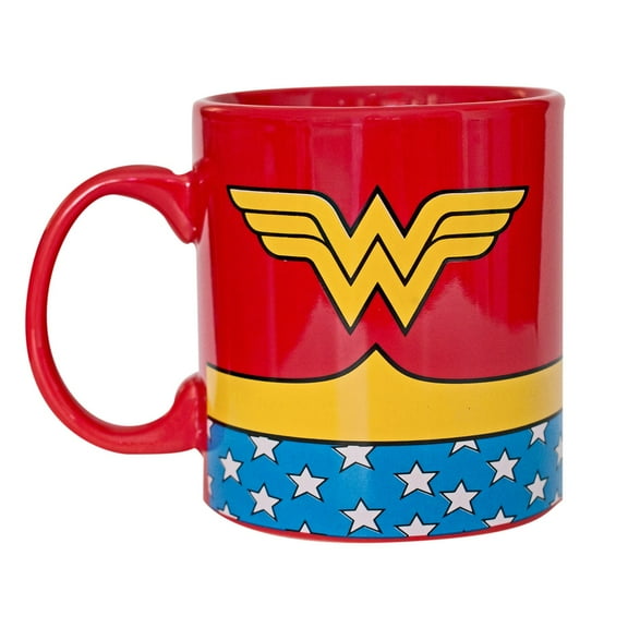 Wonder Woman Uniforms 20oz Jumbo Ceramic Mug DC Comics Justice League Coffee