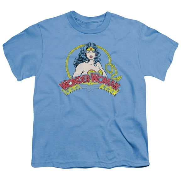 Wonder Woman Vintage Blue Kids T-Shirt-Youth Large (11-12)