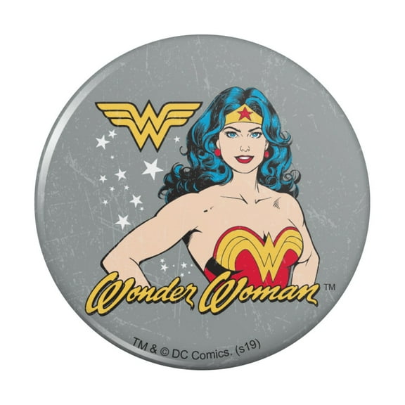 Wonder Woman Vintage Icon Pinback Button Pin