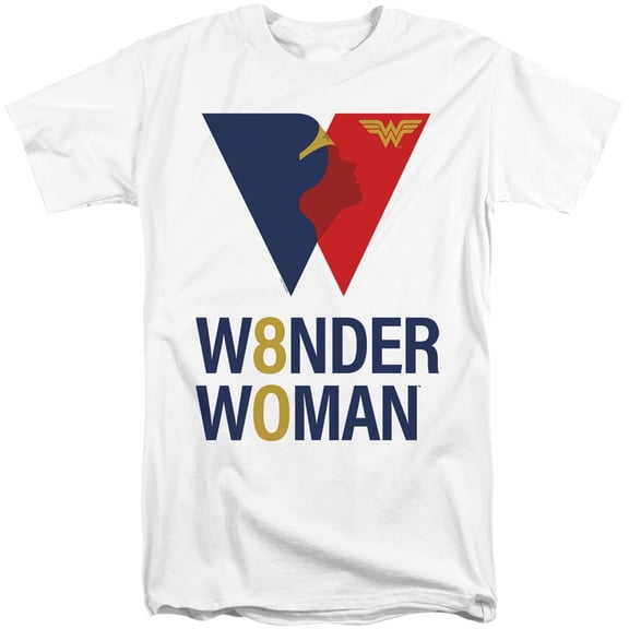 Wonder Woman WW 80th Logo Unisex Adult Tall T Shirt, WW 80th Logo, 2X-Large