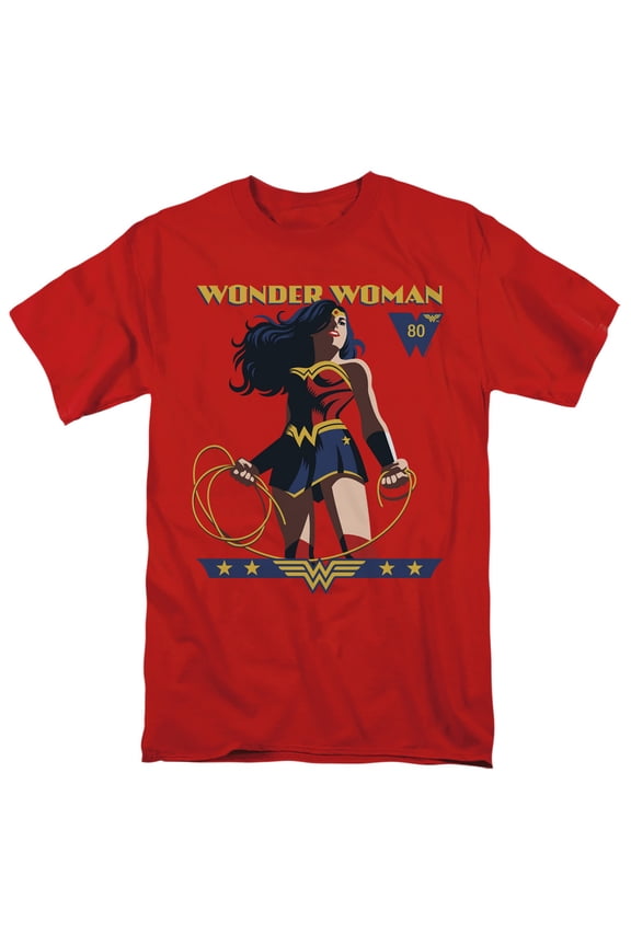 Wonder Woman WW 80th Stance Unisex Adult T Shirt