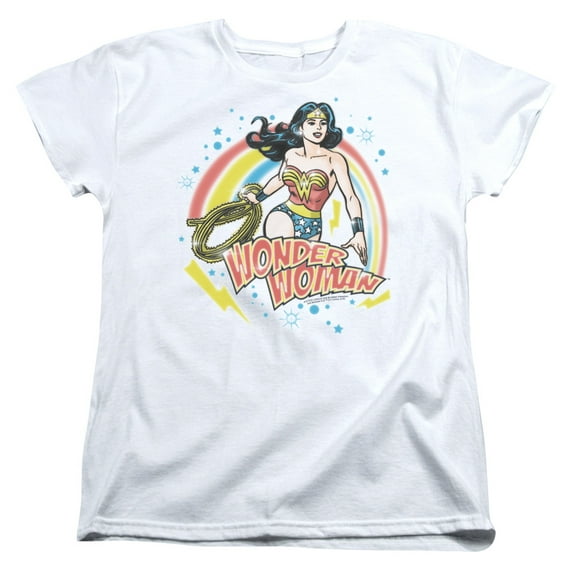 Wonder Woman Wonder Airbrush S/S Women's T-Shirt White