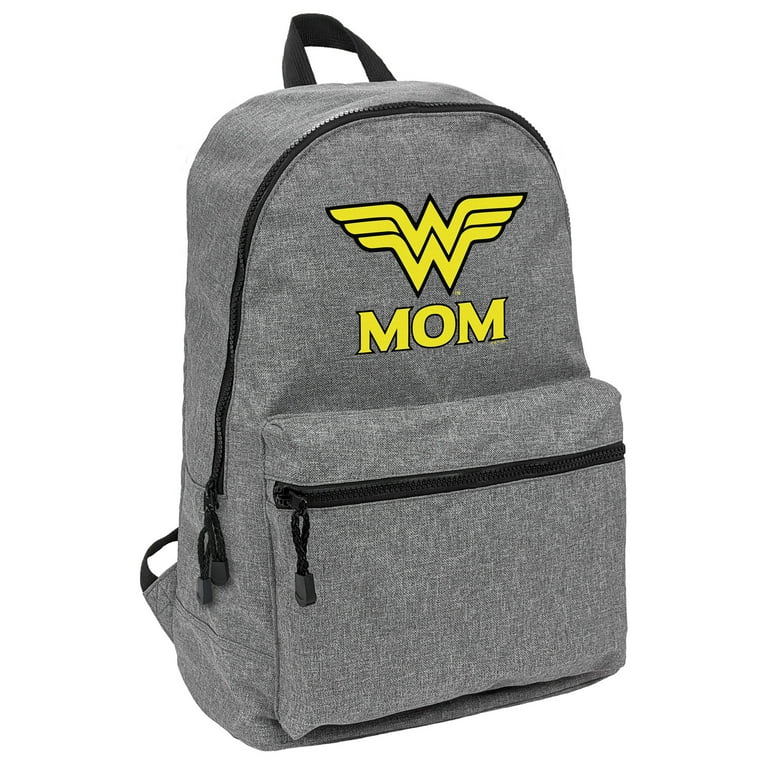 Wonder Woman Wonder Mom Logo Lightweight Backpack for Work School