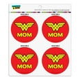 thumbnail image 1 of Wonder Woman Wonder Mom Logo Refrigerator Fridge Locker Vinyl Circle Magnet Set, 1 of 5