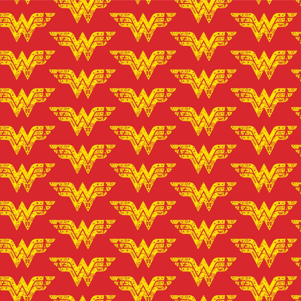 GRAPHICS AND MORE Wonder Woman Wonder Woman Icons Logo Premium Roll Gift Wrap Wrapping Paper
