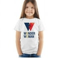thumbnail image 1 of Wonder Woman Ww 80Th Logo Kids T Shirt (4) for Youth Toddler Boys and Girls, White, 1 of 5