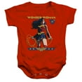 thumbnail image 1 of Wonder Woman Ww 80Th Stance Unisex Infant Snap Suit for Baby (12 Months) Red, 1 of 4