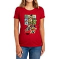 thumbnail image 1 of Wonder Woman Ww75 Comic Page Women's T Shirt, Red, Medium, 1 of 6