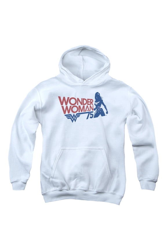 Wonder Woman - Ww75 Silhouette - Youth Hooded Sweatshirt - Large