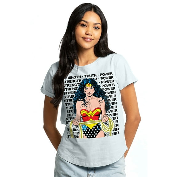 Wonder Woman Your First Women's Graphic T-Shirt Rolled Sleeve Tee