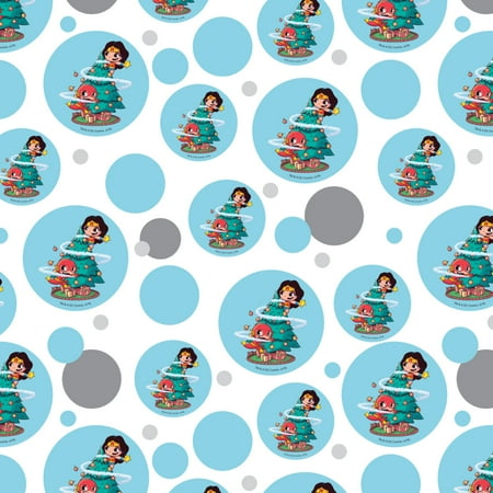 Wonder Woman and Flash Christmas Tree Premium Gift Wrap Wrapping Paper Roll