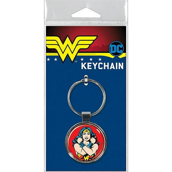 Wonder Woman on Red Keychain
