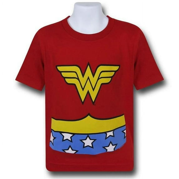 Wonder Woman tswwcostkds-Medium-7-8 -Medium-7-8 Wonder Woman Classic Costume Kids T-Shirt - Medium - 7-8