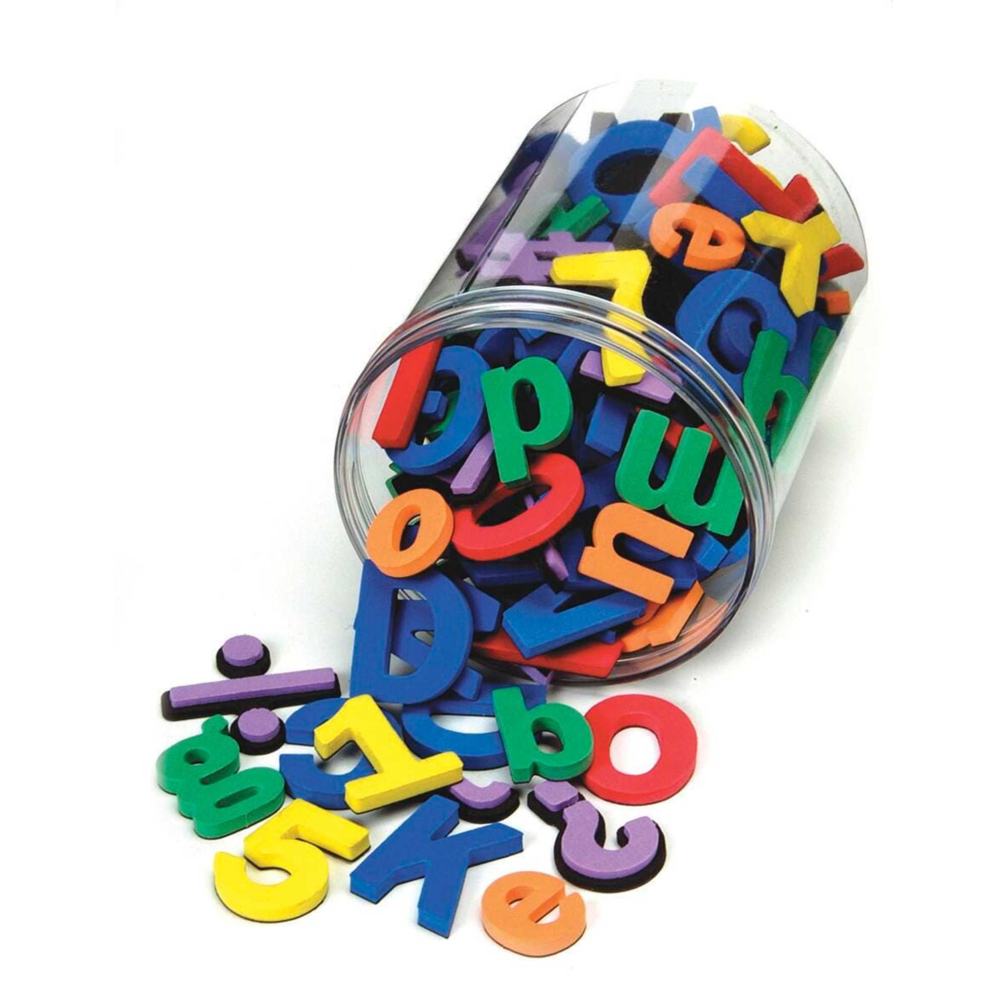 WonderFoam Magnetic Letters, Numbers & Symbols, Assorted Colors & Sizes ...