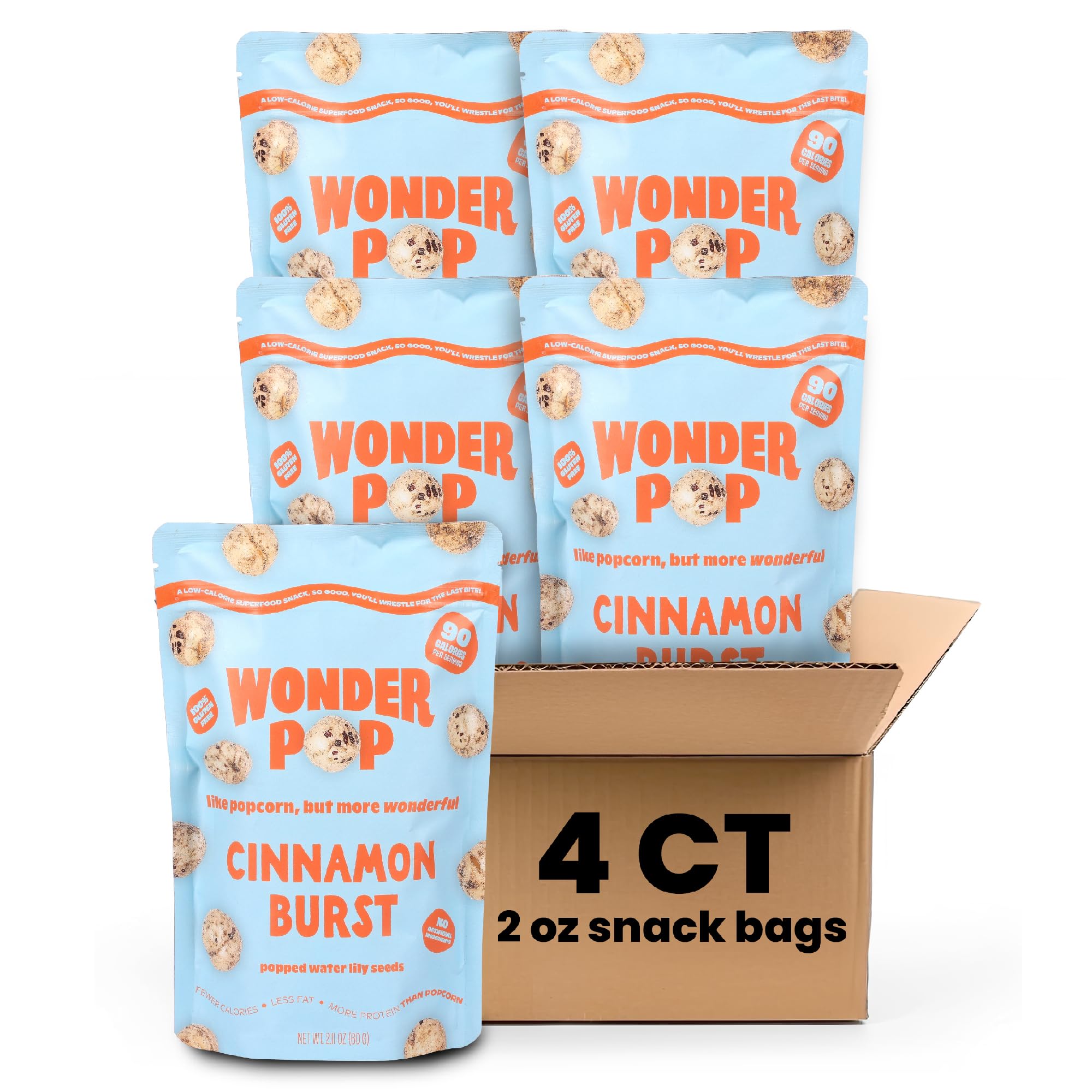 WonderPop Popped Water Lily HHA1 Seeds LowCalorie Superfood Snack