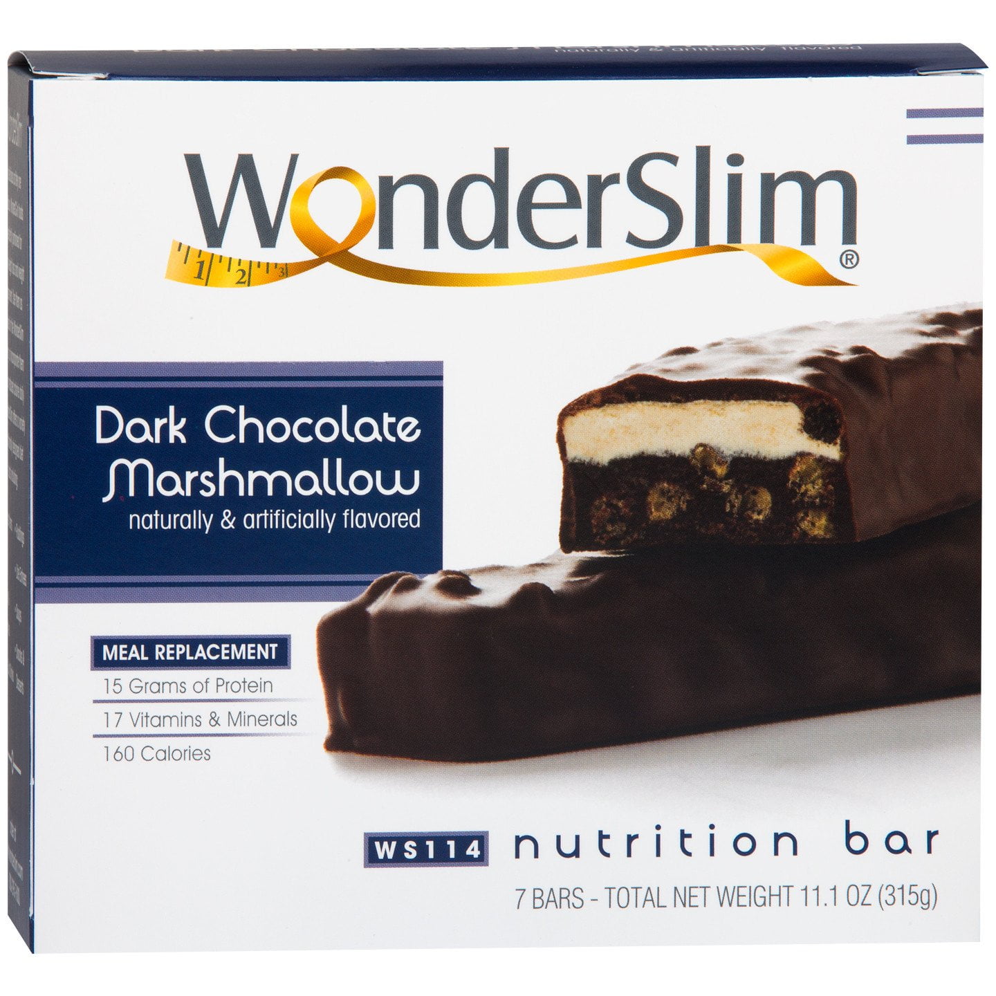 WonderSlim Meal Replacement Diet Bar for Weight Loss Nutrition Bar
