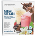 thumbnail image 1 of WonderSlim Meal Replacement Shake, Variety Pack, 15g Protein, 24 Vitamins & Minerals (7ct), 1 of 7